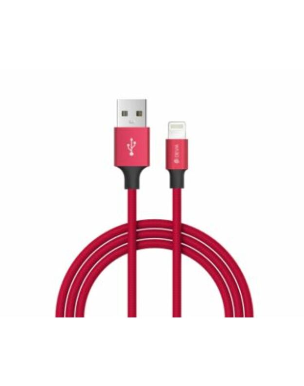 Devia Pheez series USB-C TO Lightning cable 1M red