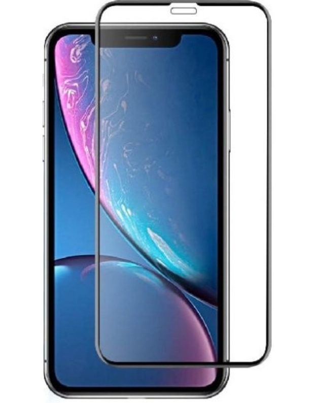 Devia Real Series 3D Curved Full Screen Explosion-proof Tempered Glass iPhone XR (6.1) black