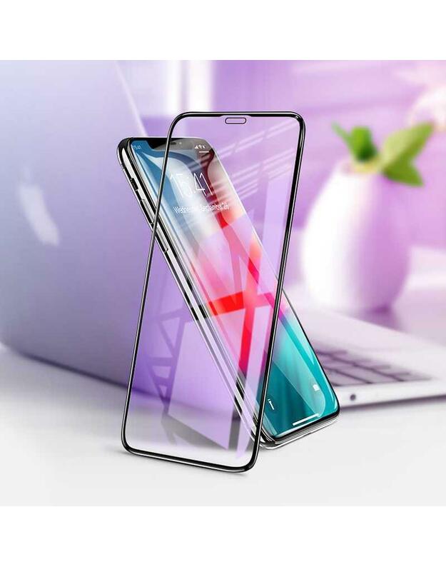 Devia Van Anti-blue Ray Full Screen Tempered Glass iPhone XR (6.1) black (10pcs)