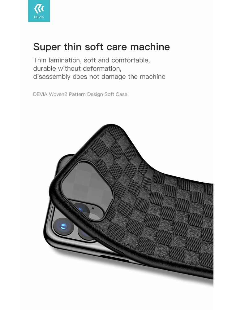 Devia Woven2 Pattern Design Soft Case iPhone 11 Pro black