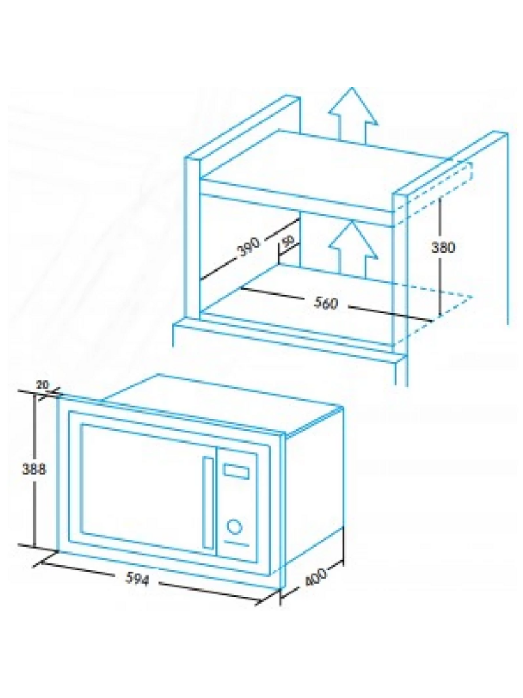 Edesa EMW-2530-IG WH