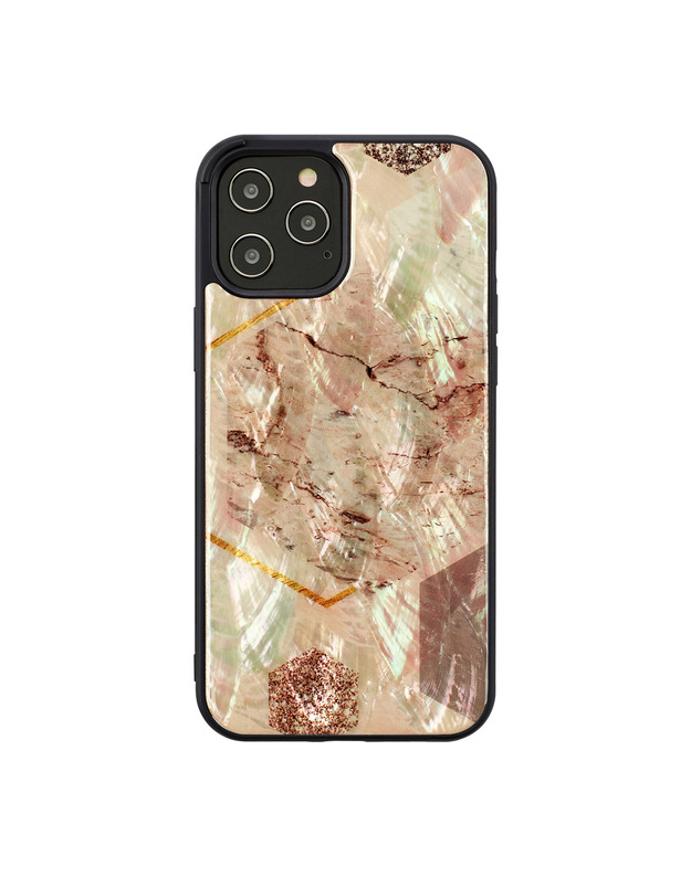 iKins case for Apple iPhone 12/12 Pro pink marble