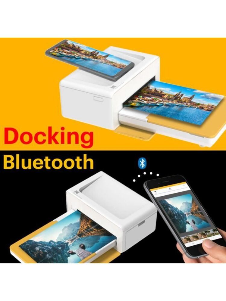 Kodak PD460 Printer Dock Bluetoot Yellow and 10 paper