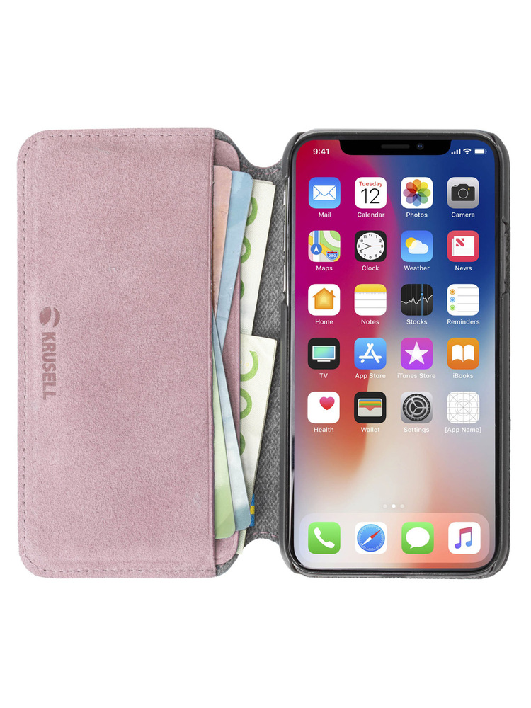 Krusell Broby 4 Card SlimWallet Apple iPhone XS Max pink