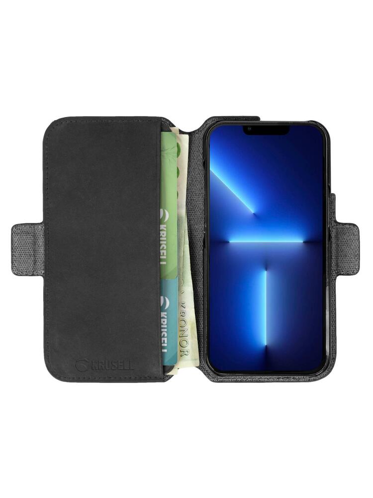 Krusell Leather PhoneWallet Apple iPhone 13 Pro black (62395)