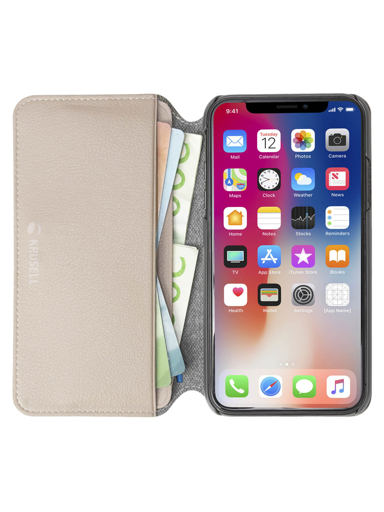 Krusell Pixbo 4 Card SlimWallet Apple iPhone XS Max beige