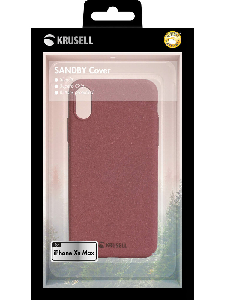 Krusell Sandby Cover Apple iPhone XS Max rust