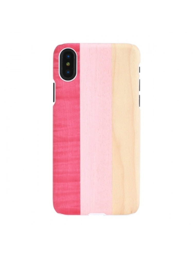 MAN&WOOD SmartPhone case iPhone X/XS pink pie white