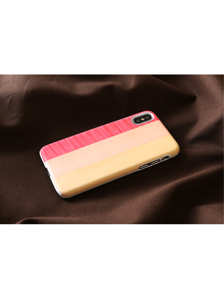 MAN&WOOD SmartPhone case iPhone X/XS pink pie white