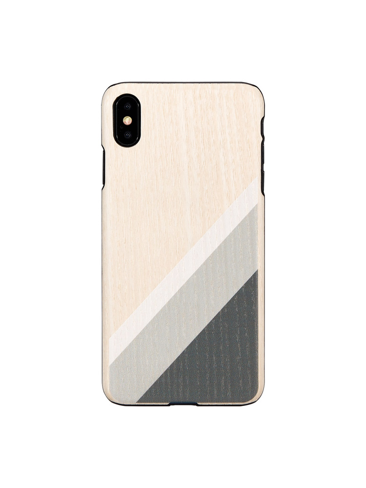 MAN&WOOD SmartPhone case iPhone XS Max gray suit black