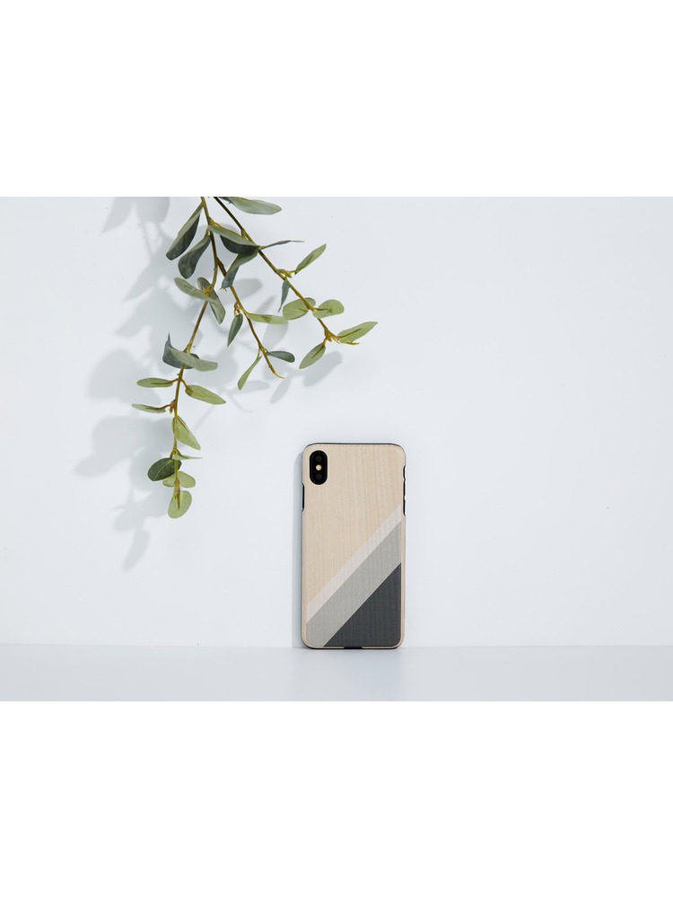 MAN&WOOD SmartPhone case iPhone XS Max gray suit black