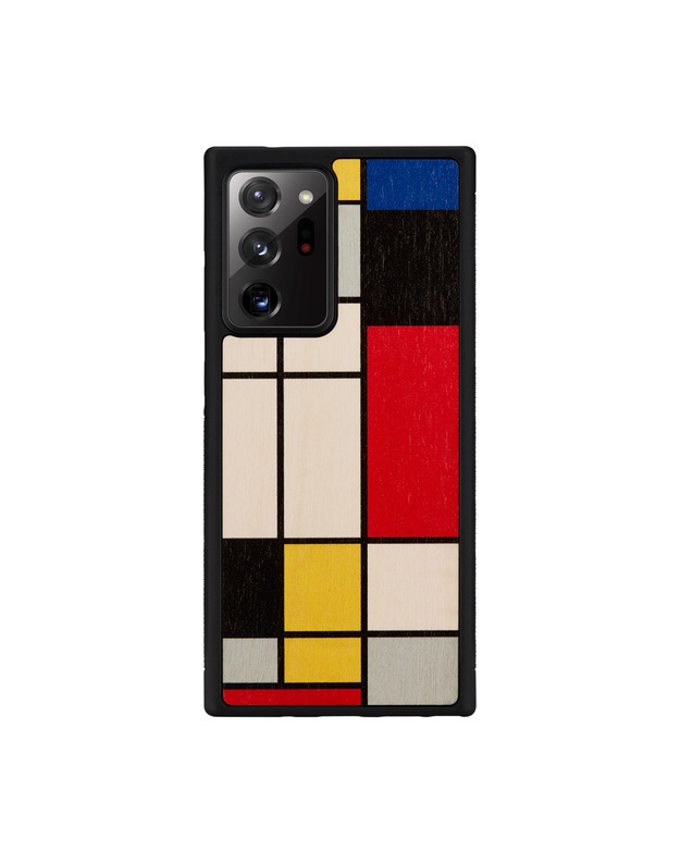 MAN&WOOD case for Galaxy Note 20 Ultra mondrian wood black