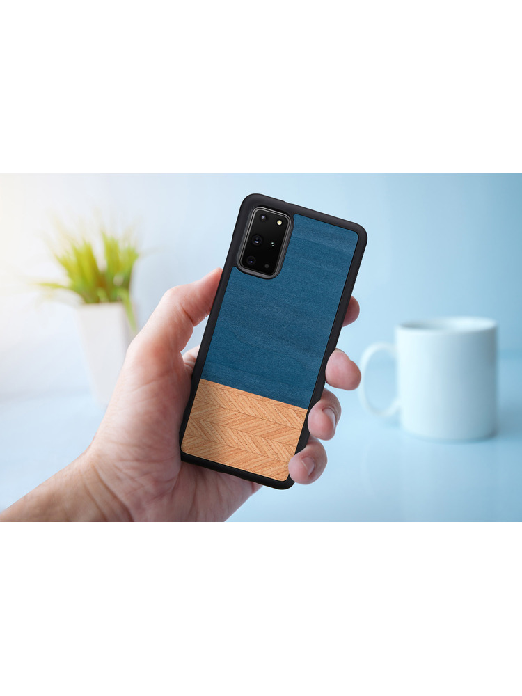 MAN&WOOD case for Galaxy S20+ denim black