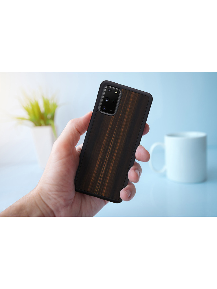 MAN&WOOD case for Galaxy S20+ ebony black