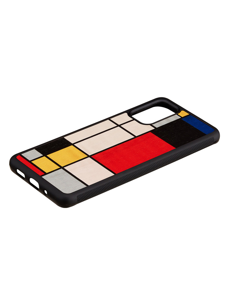 MAN&WOOD case for Galaxy S20+ mondrian wood black