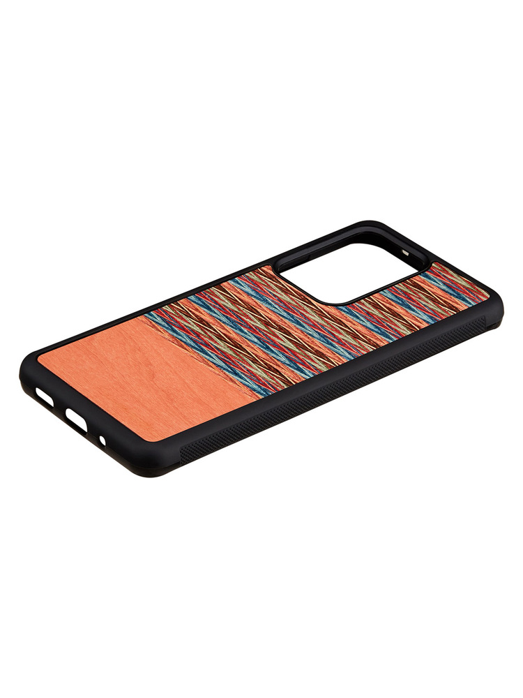 MAN&WOOD case for Galaxy S20 Ultra browny check black