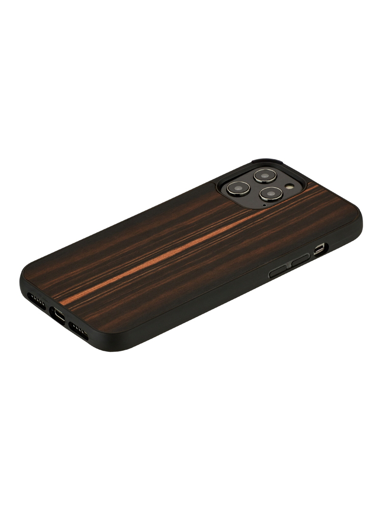 MAN&WOOD case for iPhone 12/12 Pro ebony black