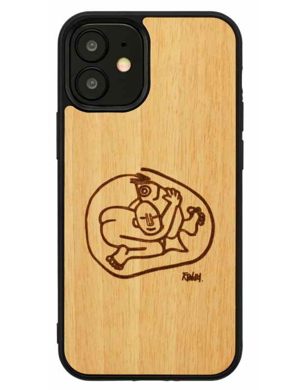 MAN&WOOD case for iPhone 12 mini child with fish