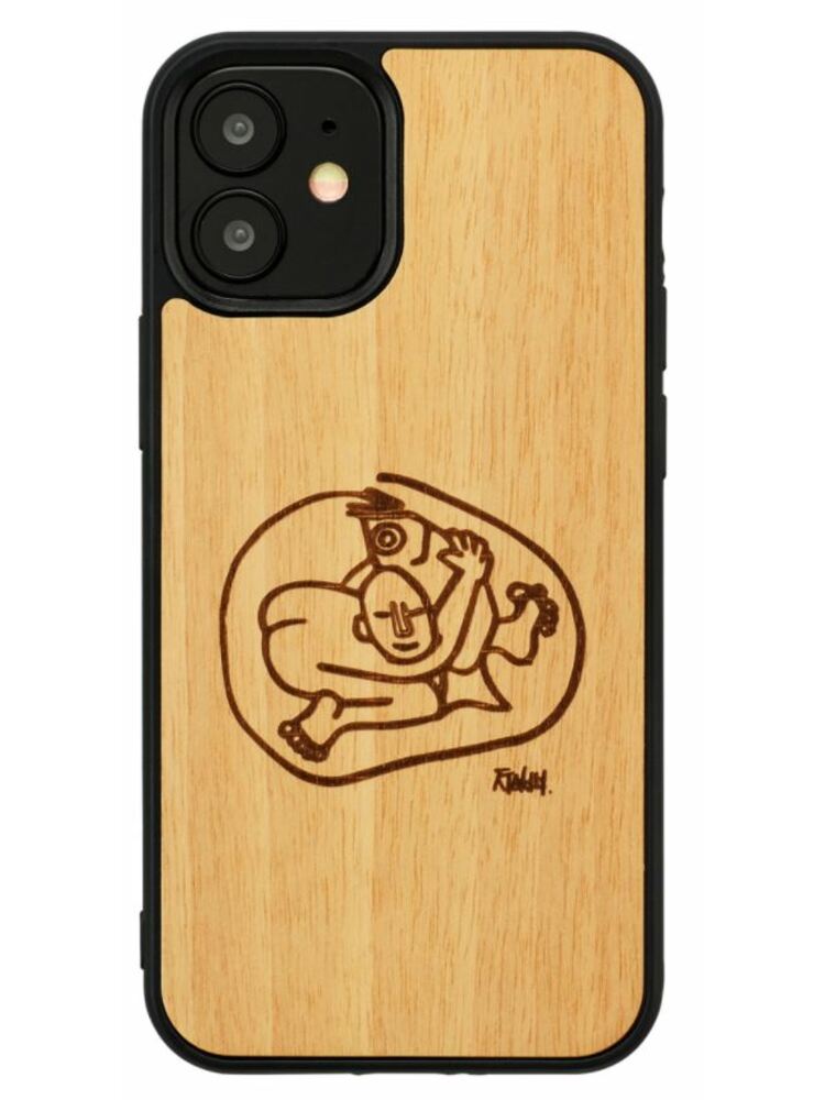 MAN&WOOD case for iPhone 12 mini child with fish