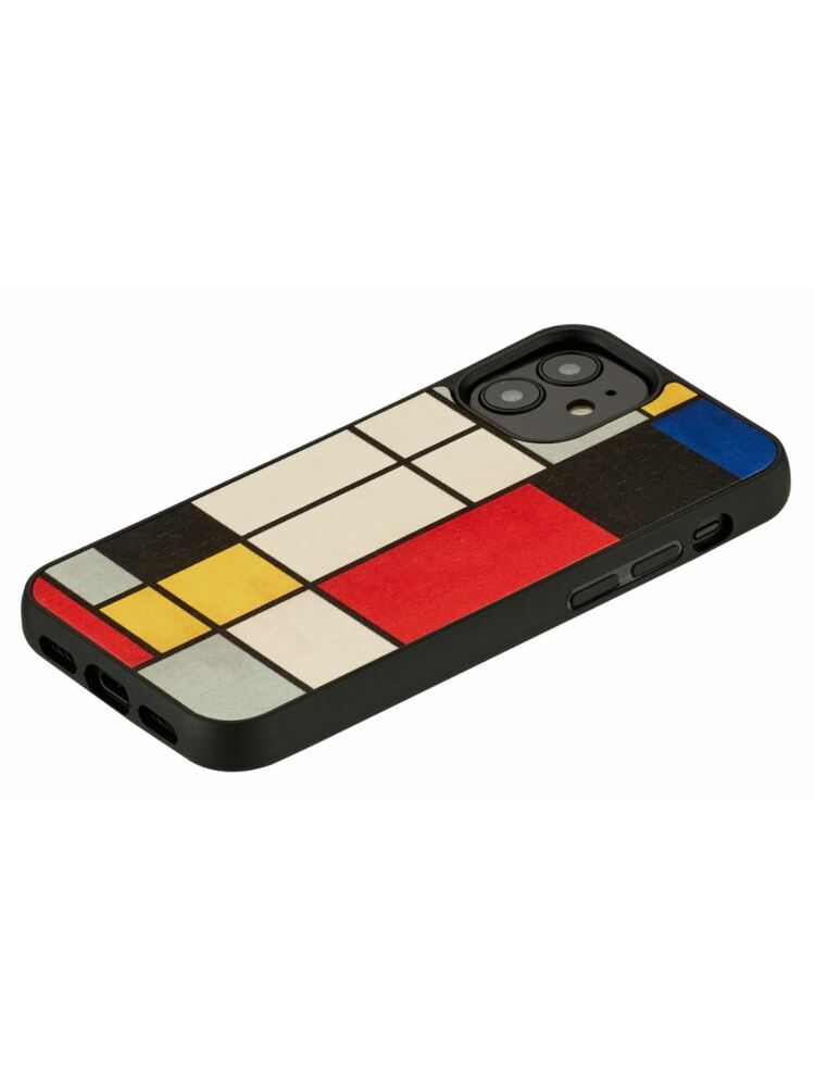 MAN&WOOD case for iPhone 12 mini mondrian wood black