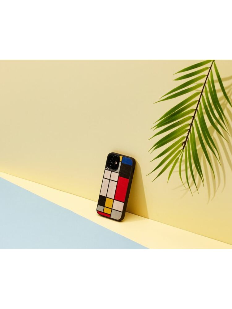 MAN&WOOD case for iPhone 12 mini mondrian wood black