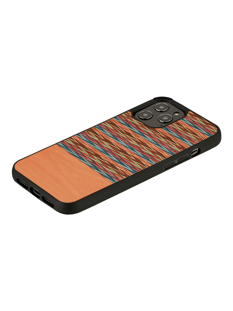 MAN&WOOD case for iPhone 12 Pro Max browny check black