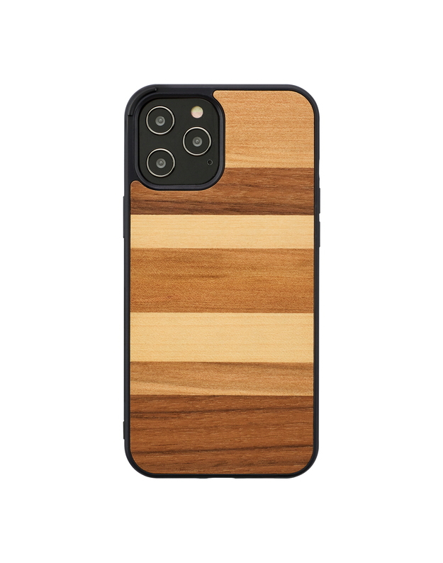 MAN&WOOD case for iPhone 12 Pro Max sabbia black