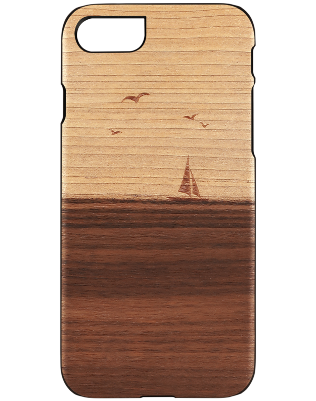 MAN&WOOD case for iPhone 7/8 mare black