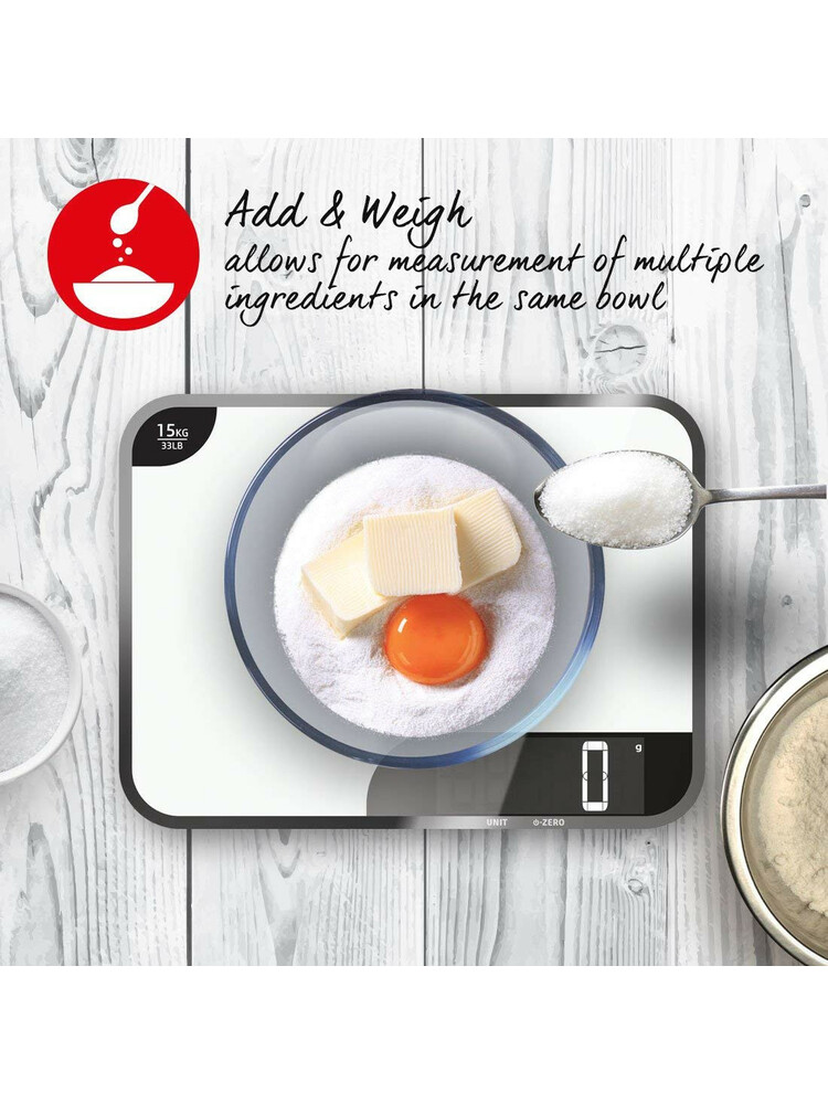 Salter 1079 WHDReu16 15kg Max Chopping Board Digital Kitchen Scale - White