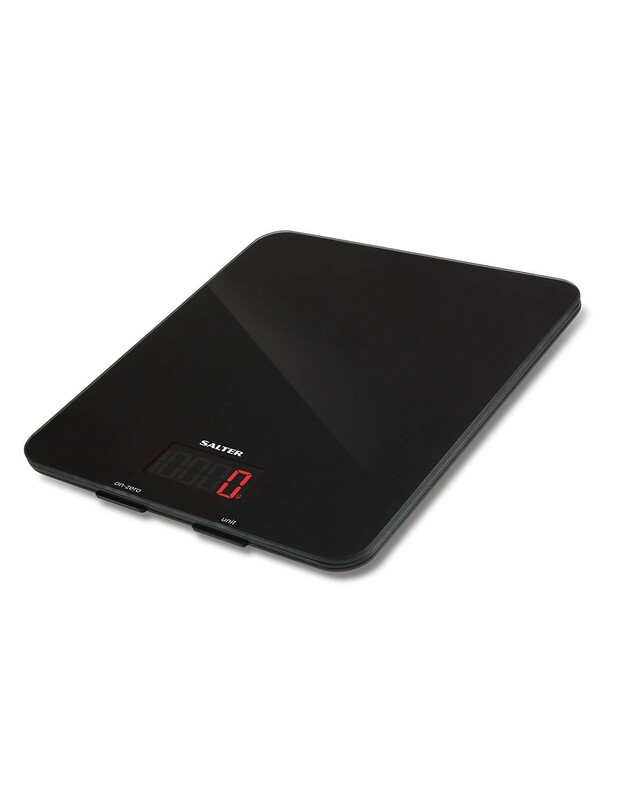 Salter 1150 BKDR 5kg Glass Electronic Kitchen Scales - Black