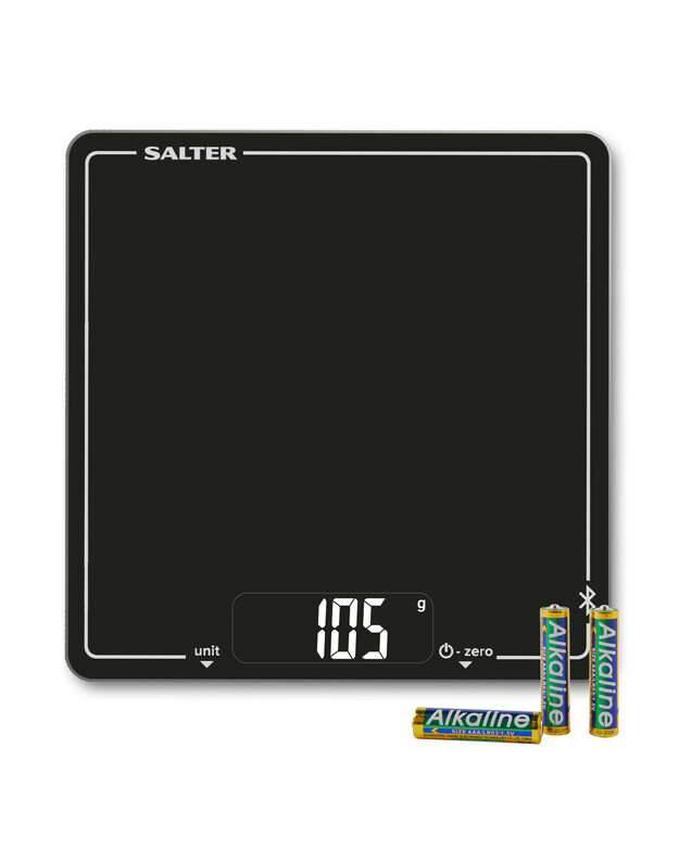 Salter 1193 BKDRUP Connected Electronic Kitchen Scale - Black