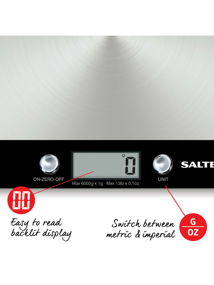 Salter 1241A BKDR Evo Digital Kitchen Scale black