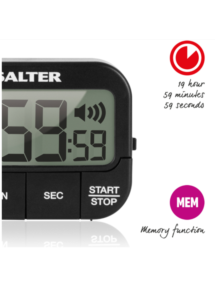 Salter 355 BKXCDUEU16 Loud Beeper ElectronicTimer