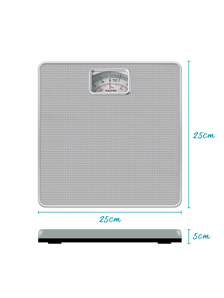 Salter 433 SVDR Mechanical Bathroom Scale Silver