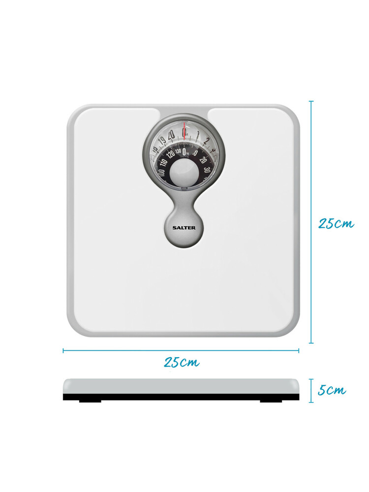 Salter 484 WHDRFEU16 Magnifying Lens Mechanical Bathroom Scale