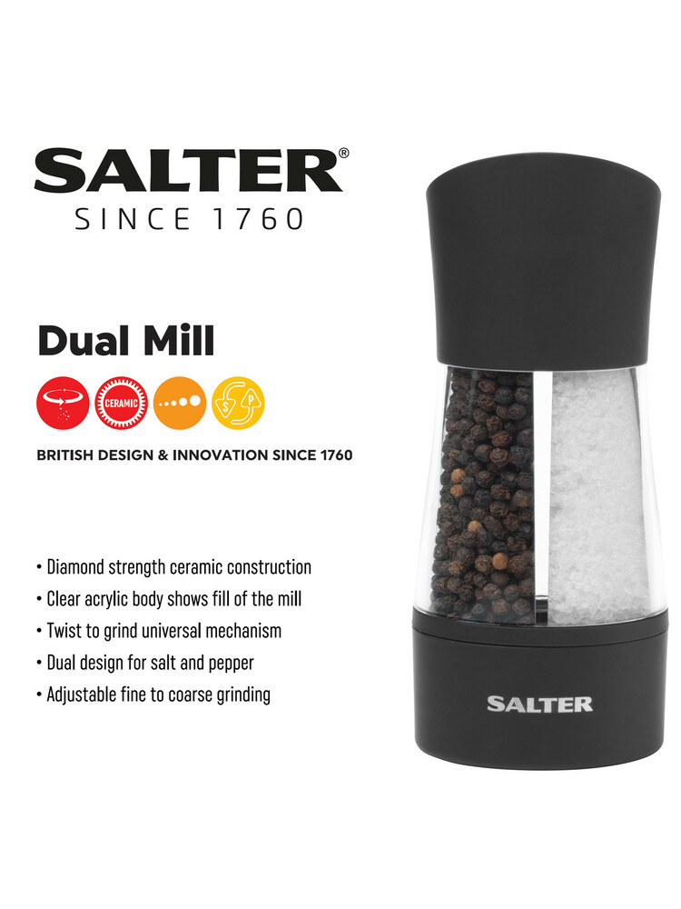 Salter 7612 BKXRAUP Dual Mechanical Mill