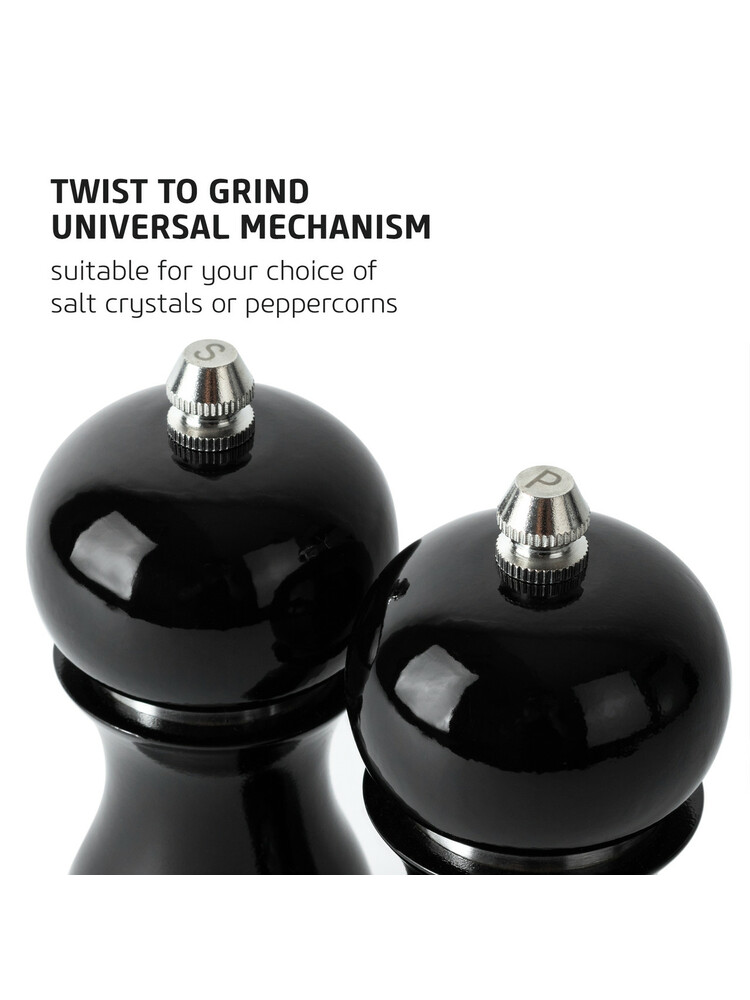 Salter 7613 GYXR Gloss Salt and Pepper Mills Grey