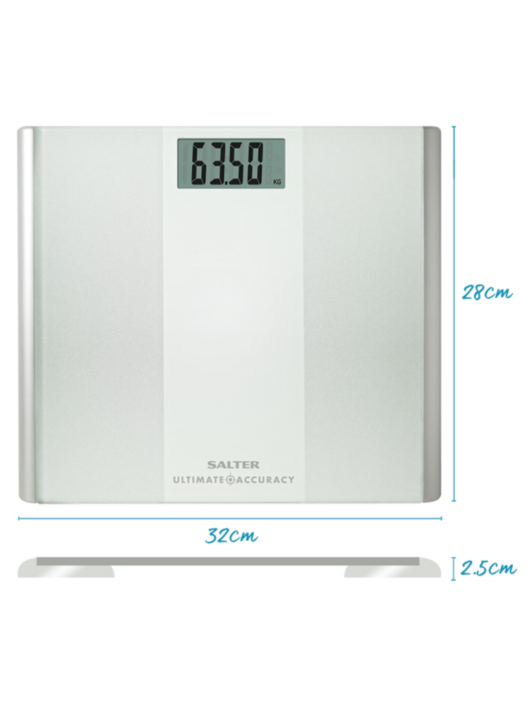 Salter 9009 WH3REU16 Ultimate Accuracy Electronic Bathroom Scales white