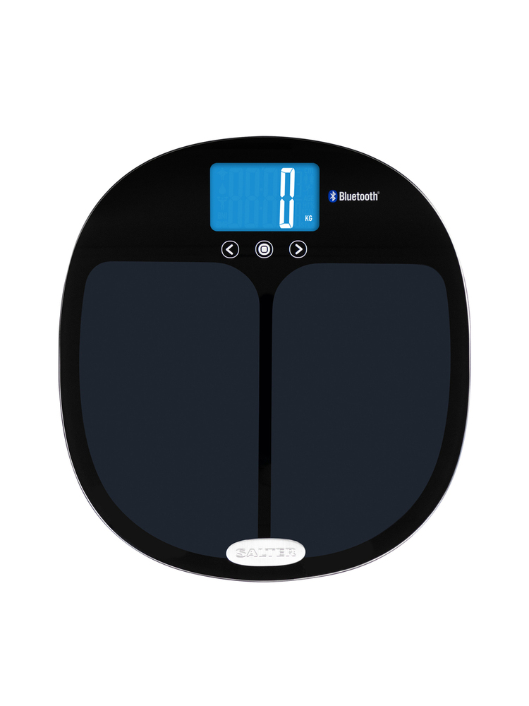 Salter 9192 BK3R Curve Bluetooth Smart Analyser Bathroom Scale black