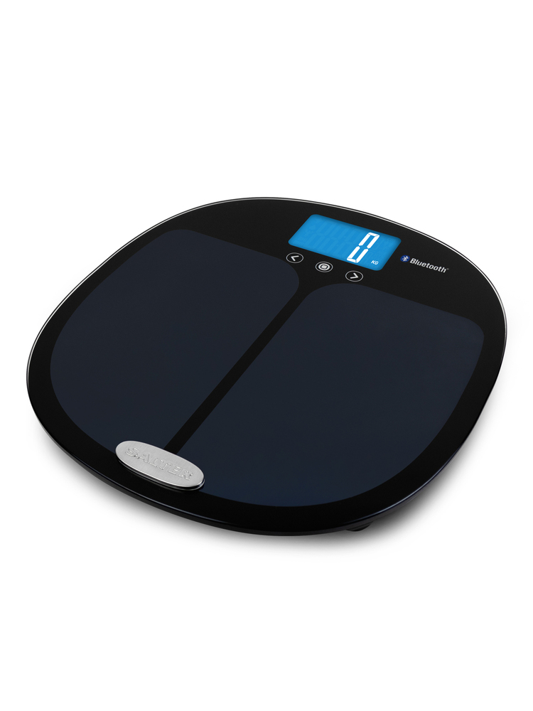 Salter 9192 BK3R Curve Bluetooth Smart Analyser Bathroom Scale black