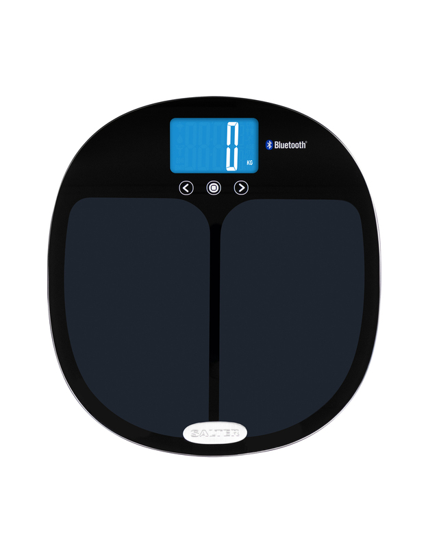 Salter 9192 BK3R Curve Bluetooth Smart Analyser Bathroom Scale black