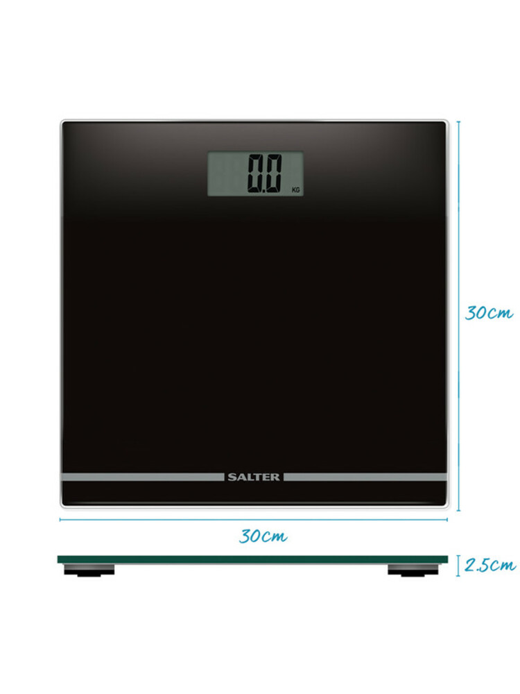 Salter 9205 BK3RCEU16 Large Display Glass Electric Scale Black