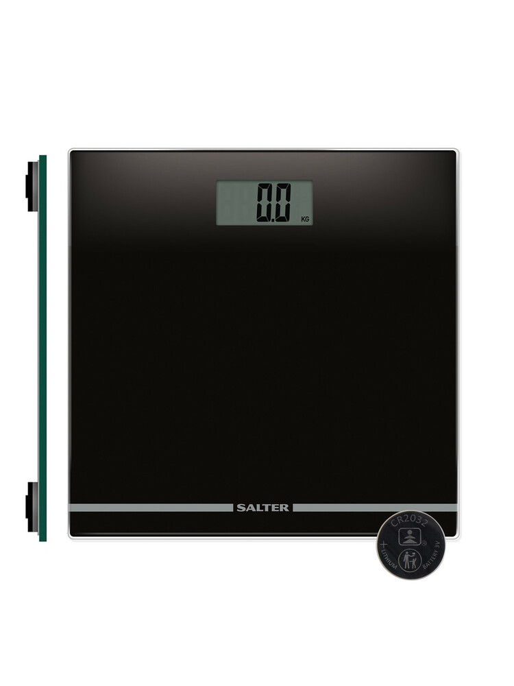 Salter 9205 BK3RCEU16 Large Display Glass Electric Scale Black