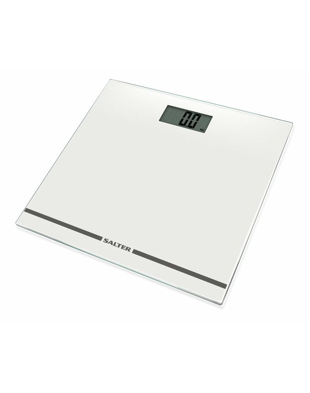 Salter 9205 WH3RLarge Display Glass Electronic Bathroom Scale - White