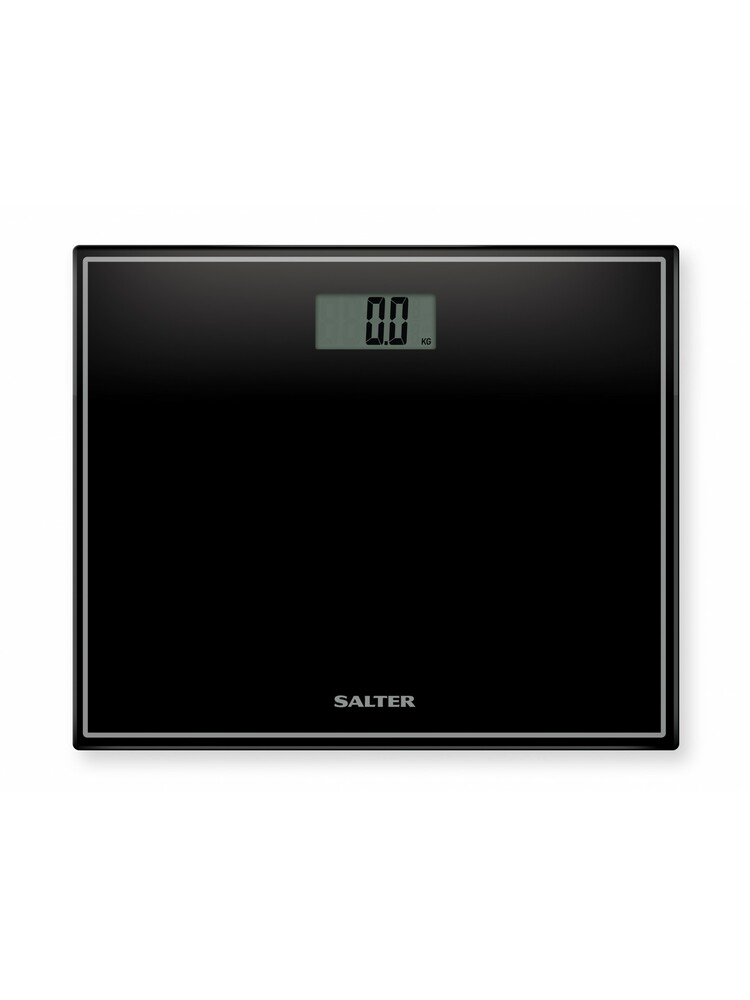 Salter 9207 BK3R Compact Glass Electronic Bathroom Scale - Black