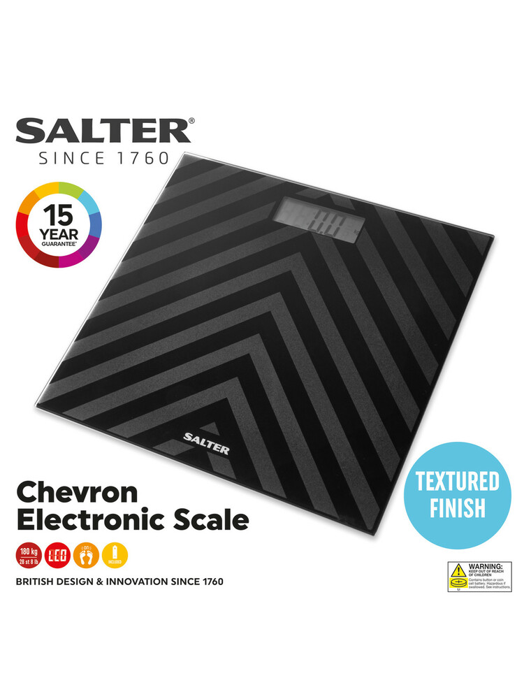 Salter SA00287 BACFEU16 Chevron Two Tone Bathroom Scale