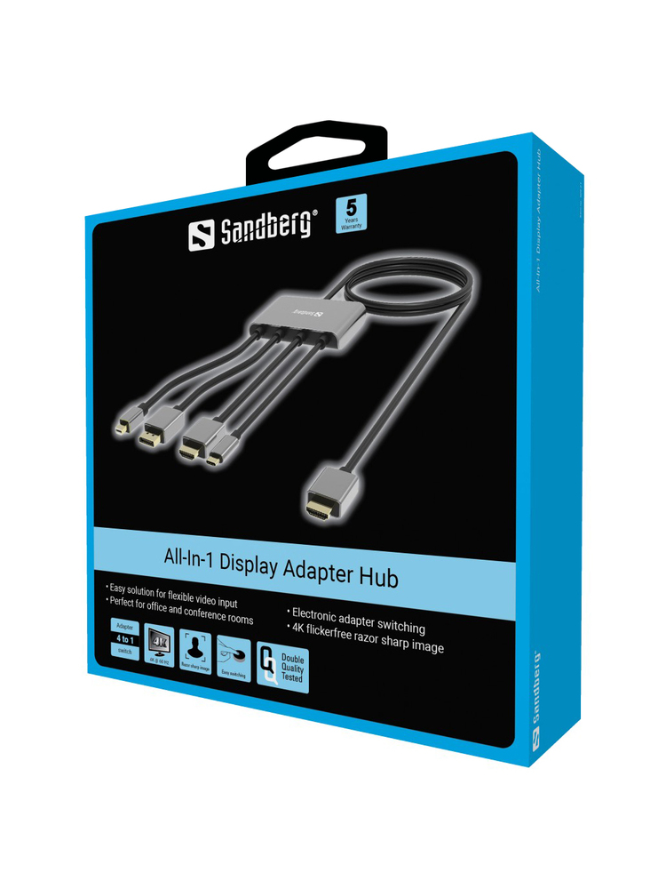 Sandberg 509-21 All-In-1 Display Adapter Hub