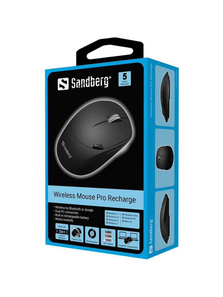 Sandberg 631-02 Wireless Mouse Pro Recharge