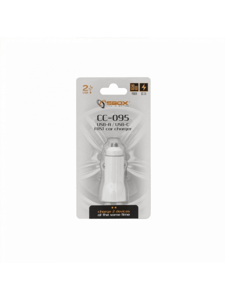 Sbox Car Charger CC-095 20W White