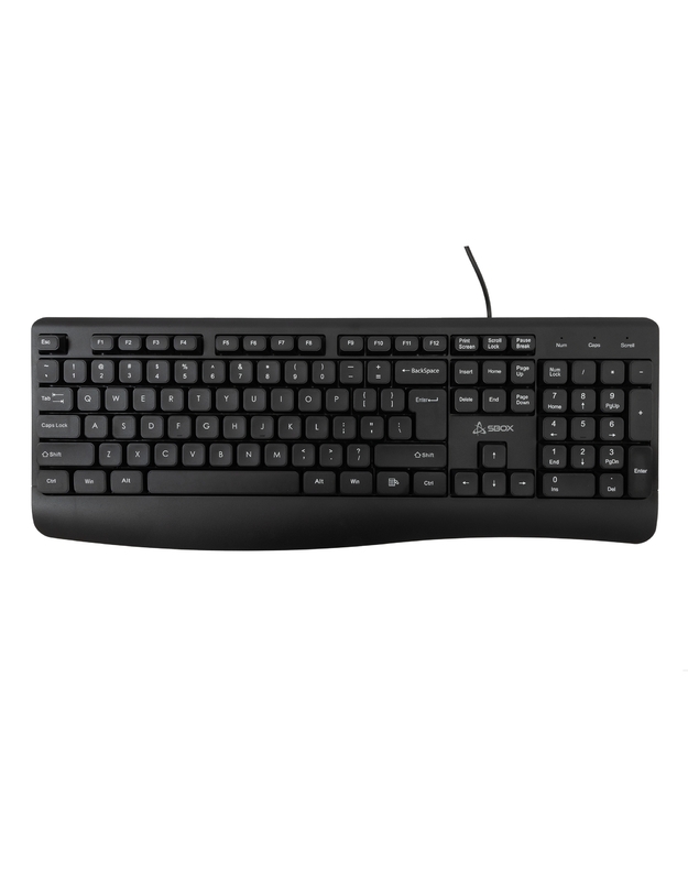 Sbox K-103 Keyboard US Black